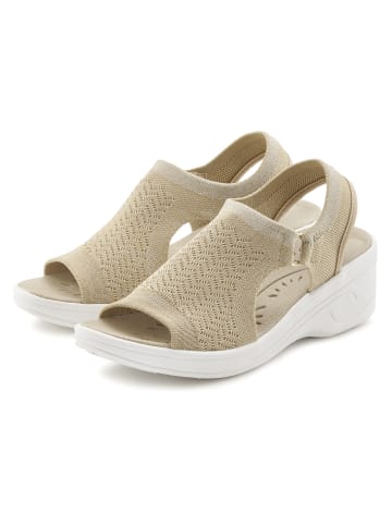 Vivance Keilsandalette in beige