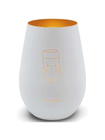 Mr. & Mrs. Panda Windlicht Beste Freunde Salz mit Spruch in Weiß