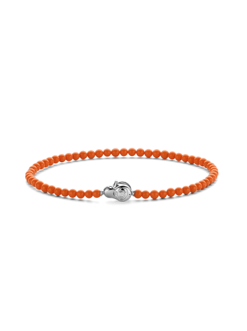 Ti Sento Milano Armband "mit korallenorangene Kugeln" in Orange