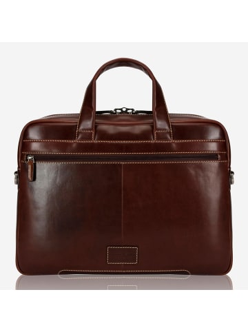 Jekyll & Hide Oxford Aktentasche Leder 38 cm Laptopfach in mocha