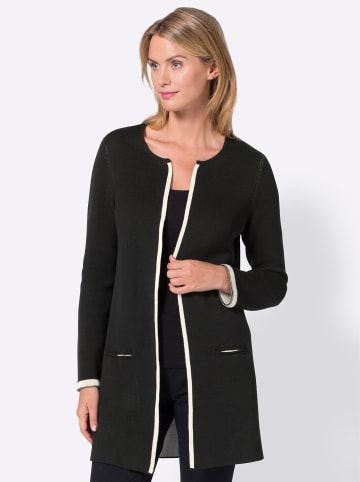 creation L Strickjacke in schwarz-ecru