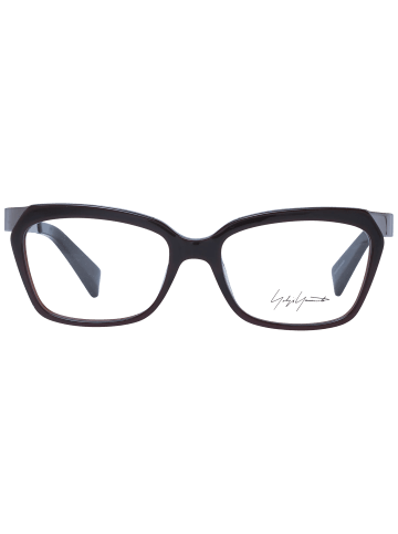 Yohji Yamamoto Unisex Optische Fassungen Rechtwinklig Braun