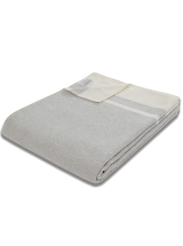 Traumschloss Wohndecke 100%Wolle Jacquard in beige