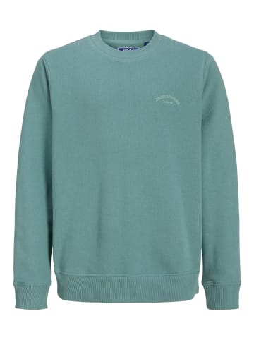 JACK & JONES Junior Sweatshirt JJCOLLEGE LOGO SWEAT CREW JNR in mineral blue