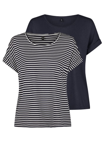 ONLY T-Shirt MOSTER 2er Pack in Blau
