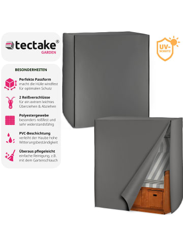 tectake Strandkorbhülle, Maße: 120 x 80 x 145 cm, mit 2 Reißverschlüssen