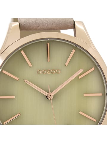 Oozoo Analog-Armbanduhr Oozoo Timepieces beige groß (ca. 42mm)