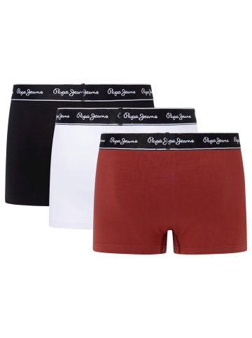 Pepe Jeans Boxershort 3er Pack in Schwarz/Weiß/Rot