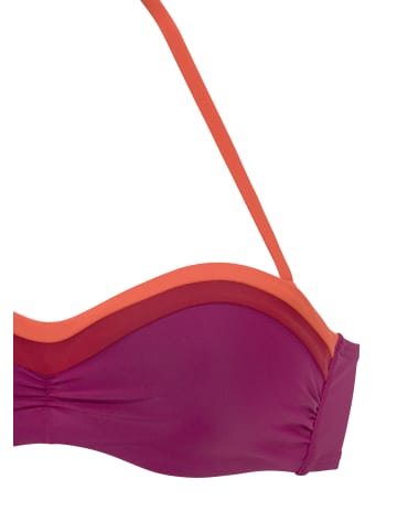 s.Oliver Bügel-Bandeau-Bikini-Top in berry-orange