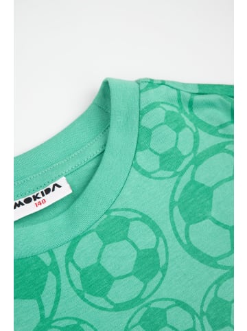 MOKIDA Baumwoll-T-Shirt mit kurzen Ärmeln in grün