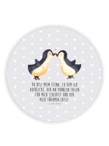 Mr. & Mrs. Panda magnet Pinguin Liebe mit Spruch in Grau Pastell