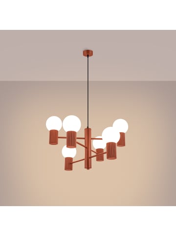 Nice Lamps Kronleuchter ORBITAL 6 red H 230 cm