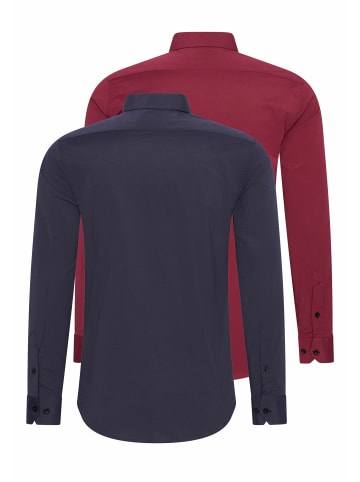 Rusty Neal 2er Set Business Hemd in 2erSet-(44_Navy)(44_Bordo)