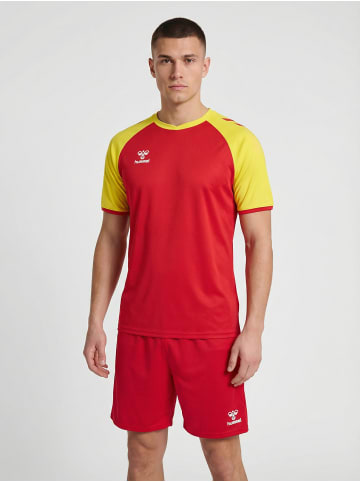 Hummel T-Shirt Raglanärmel Hmlmatch Erwachsene in TRUE RED/BLAZING YELLOW
