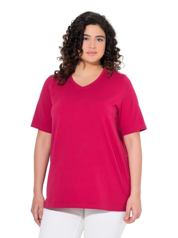 Ulla Popken Shirt in dunkle himbeere