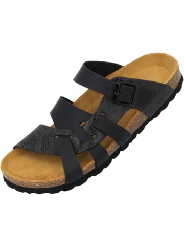 Palado Pantoletten Kreta in Schwarz Python