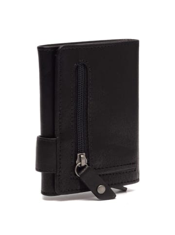 The Chesterfield Brand Portland Kreditkartenetui RFID Schutz Leder 7 cm in schwarz