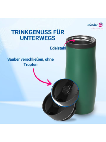 elasto Thermobecher "Milano" in grün - 350 ml