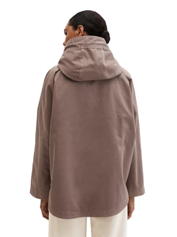 Marc O'Polo Cape-Jacke mit Kapuze relaxed in Chalky Brown