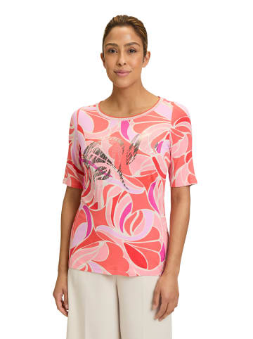 Betty Barclay Printshirt mit Schmucksteinen in Red/Rosè