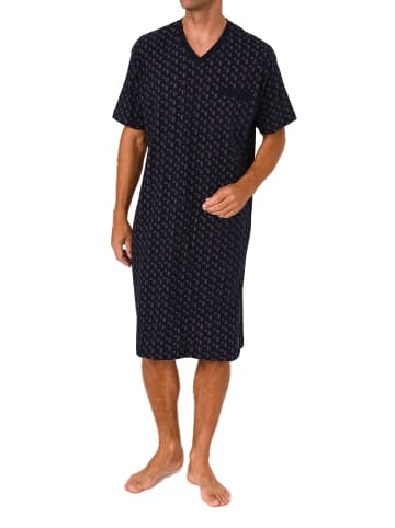 NORMANN Kurzarm Nachthemd Übergröße in marine