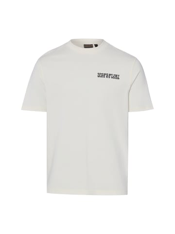 Napapijri T-Shirt Sol in ecru schwarz