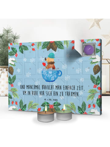 Mr. & Mrs. Panda Duftkerzen Adventskalender Nachtfalter Schaumba... in Eisblau