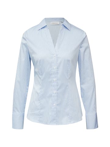 comma Hemdbluse in hellblau weiß