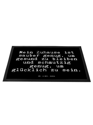 Mr. & Mrs. Panda Matte Mein Zuhause ist sauber... mit Spruch in Schwarz