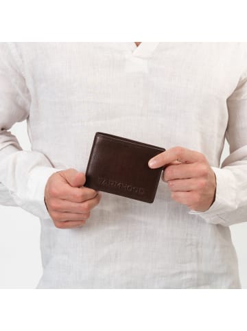 Farmhood Memphis Geldbörse RFID Schutz Leder 12.5 cm in dark brown
