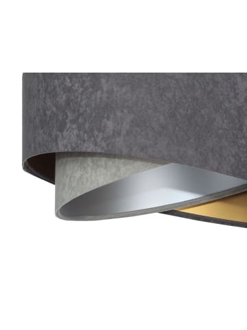 Licht-Erlebnisse Pendelleuchte Ø 50 x (T)102 cm in Weiß Dunkelgrau Gold Hellgrau SilberWeiß Dunkelgrau Gold Hellgrau Silber