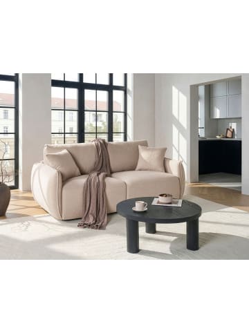 Beliani 2-tlg Modulsofa MESNALI in Beige/Schwarz