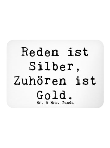 Mr. & Mrs. Panda Kühlschrankmagnet Spruch Konflikte friedlich lö... in Weiß