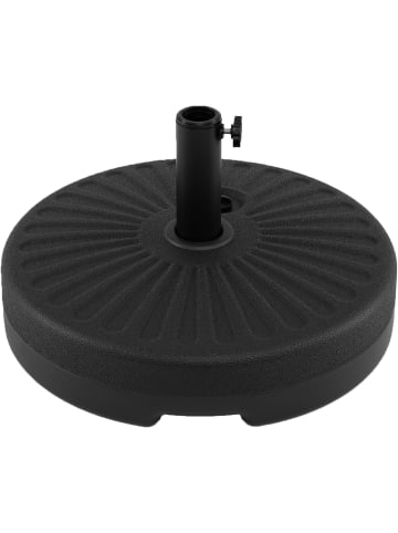 COSTWAY Sonnenschirmständer 22 Liter / 25 kg in Schwarz
