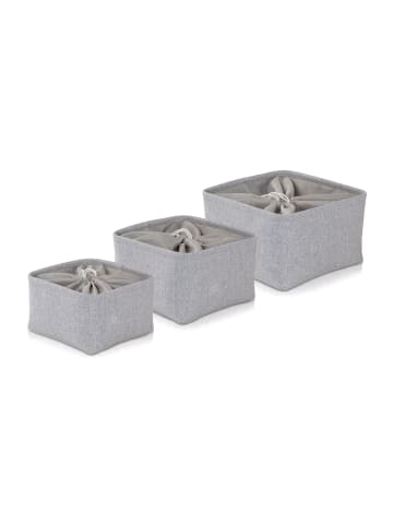 Möve Aufbewahrungsbox Tweed in light grey