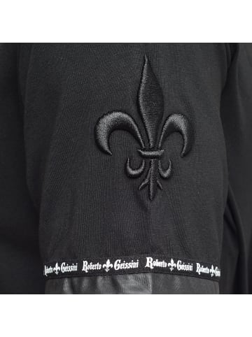 Roberto Geissini Splash Lilie T-Shirt Schwarz