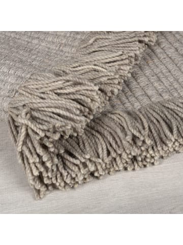 KADIMA DESIGN Teppich Kurzflor Farmhaus Unifarben, Wohnzimmer in Grau