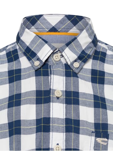 Camel Active Freizeithemd in indigo weiß