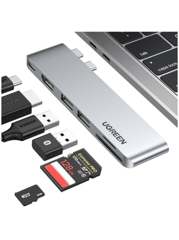 Ugreen HUB Ugreen CM380 2xUSB-C HDMI 2xUSB 3.0 SD TF USB-C PD