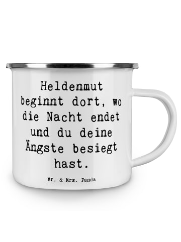 Mr. & Mrs. Panda Pott Spruch Ängste vor Monstern besiegen mit Sp... in Weiß