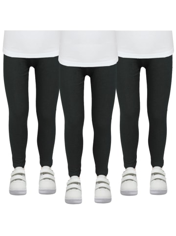 TupTam Mädchen Winter Leggings Blickdichte Thermo 3er Pack in schwarz