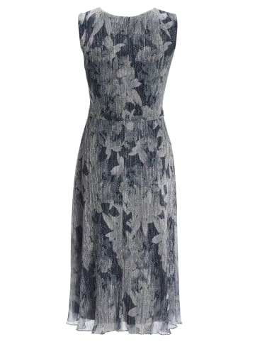 SWING Abendkleid in marine silber - 0001