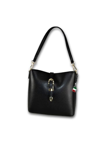 Florence Leder Umhängetasche Florence Tasche schwarz ca. 23cm
