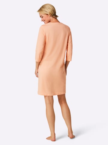 WITT WEIDEN Sleepshirts in apricot + apricot-ecru-gestreift