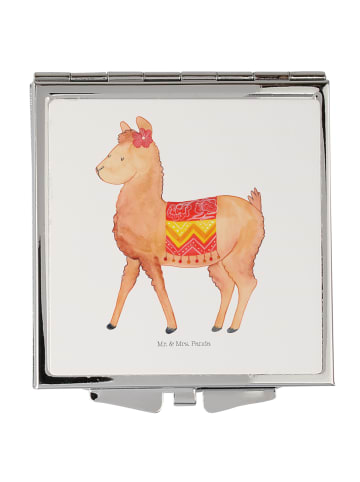 Mr. & Mrs. Panda Handspiegel Alpaka Stolz ohne Spruch in Weiß