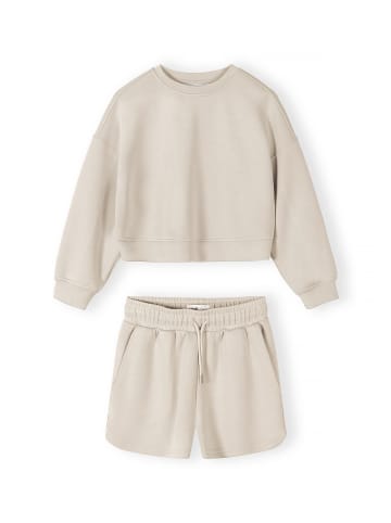 Minoti 2-tlg Langarmshirt & Hose 30SCUBA155 in Beige