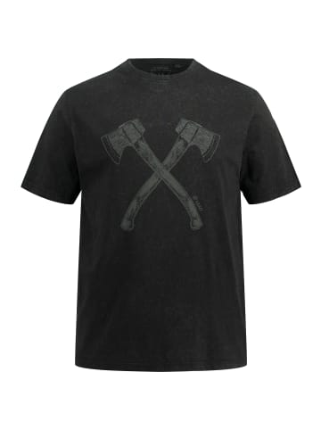 JP1880 Kurzarm T-Shirt in schwarz