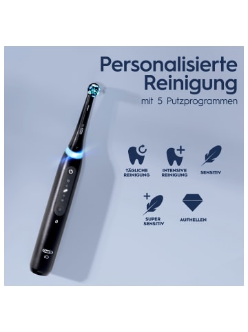 Oral-B Elektrische Zahnbürste "iO Series 5 mit 2. Handstück" in Weiß/Schwarz