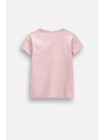 Coccodrillo Baumwoll-T-Shirt mit kurzen Ärmeln in rosa