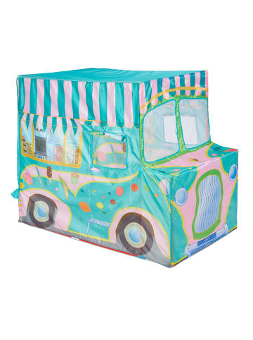 relaxdays Spielzelt "Ice Cream Truck" in Bunt - (B)70 x (H)100 x (T)120 cm